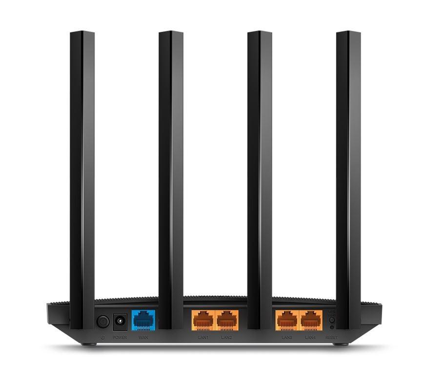 TP-LINK | Maršrutizatorius | Archer C6 | 802.11ac | 300+867 Mbit/s | 10/100/1000 Mbit/s | Ethernet LAN (RJ-45) jungtys 4 | Mesh palaikymas: Ne | MU-MiMO: Taip | Ne, mobilusis plačiajuostis ryšys: Ne | Antenos tipas: 4 išorinės | Ne
