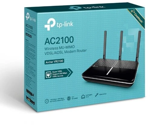 TP-Link Maršrutizatorius archer vr2100 adsl/vdsl 4lan 1usb