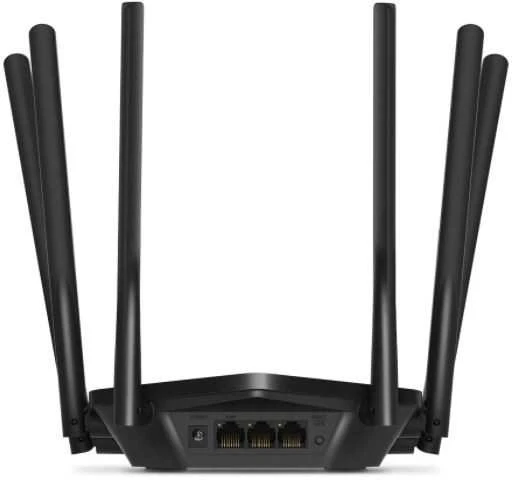 Mercusys | AC1900 belaidis dviejų juostų gigabitų procesorius | MR50G | 802.11ac | 600+1300 Mbit/s | 10/100/1000 Mbit/s | Ethernet LAN (RJ-45) jungle 2 | Tinklelio atramos Nr. | MU-MiMO Taip | Nėra mobiliojo plačiajuosčio ryšio | Antenos tipas 6xFiksuotas | Kada