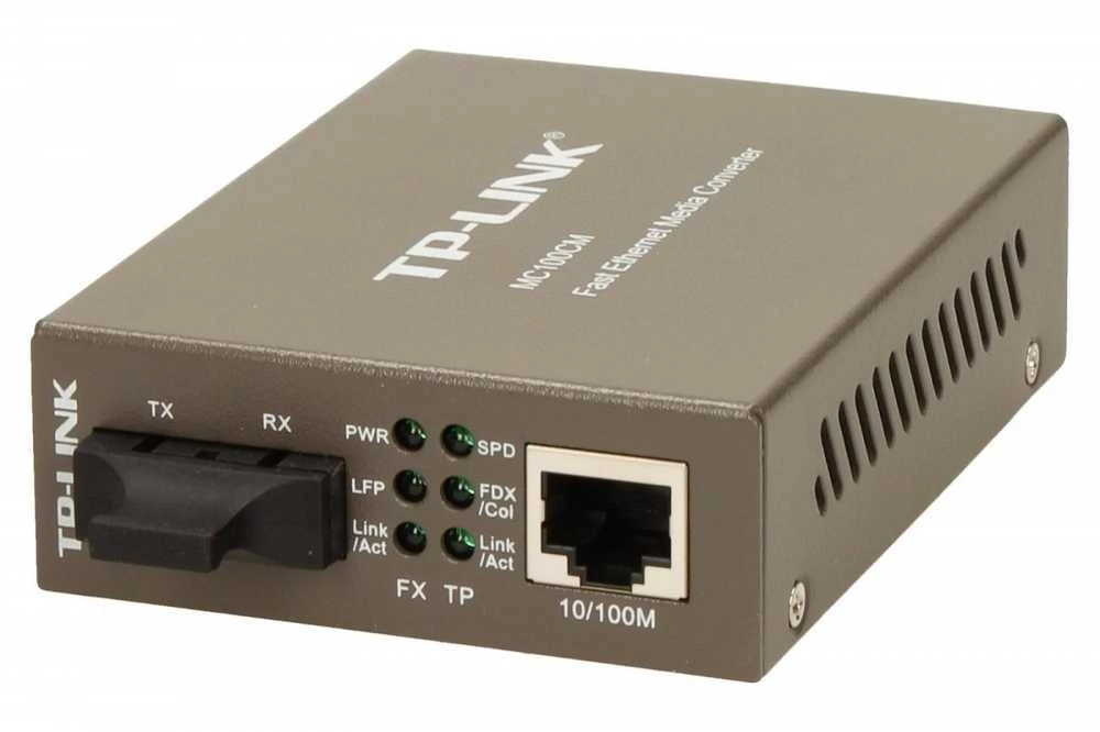 TP-Link MC100CM medijos konverteris su indikaciniais diodais