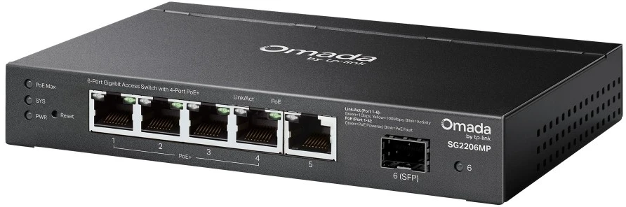Šakotuvas Switch tp-link sg2206mp