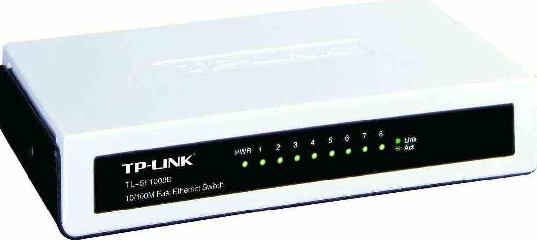 Šakotuvas TP-LINK 8 prievadų 10/100 Mbps komutatorius darbalaukio