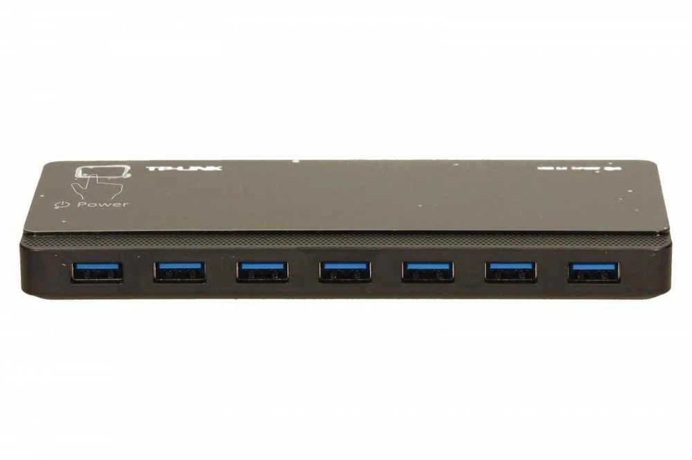 TP-LINK 7 prievadų USB 3.0 šakotuvas, darbalaukio 12 V / 2,5 A maitinimo adapteris komplekte
