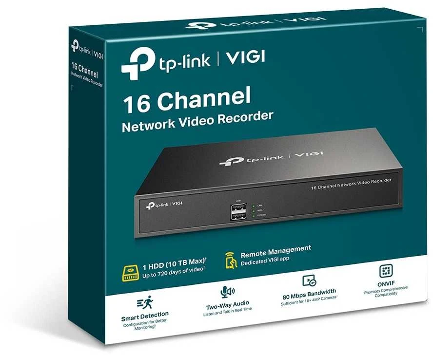 TP-Link Vigi NVR1016H vaizdo registratorius 16 kanalų