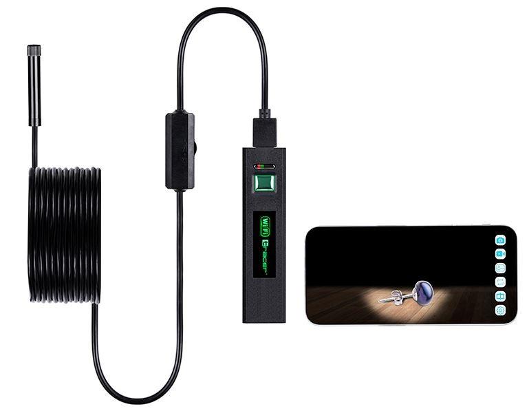 Endoskopinė kamera Tracer HardWire 5M 8MM, Juodos spalvos