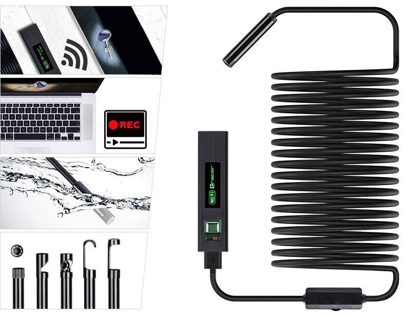 Endoskopinė kamera Tracer HardWire 5M 8MM, Juodos spalvos