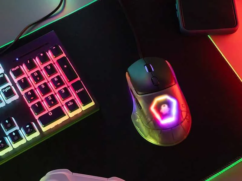 Pelė Myszka žaidimams Tracer GameZone NEON su laidu 12400 dpi optinė juoda