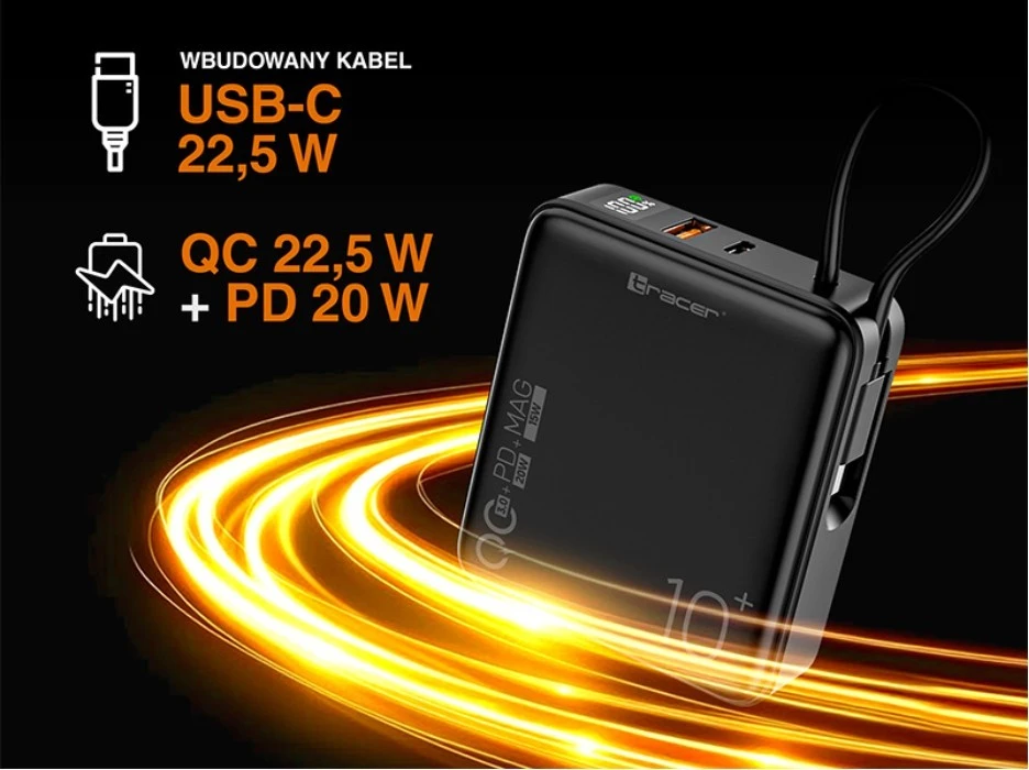 Tracer Scout 10000 mAh MAG+PD+QC akumuliatorius
