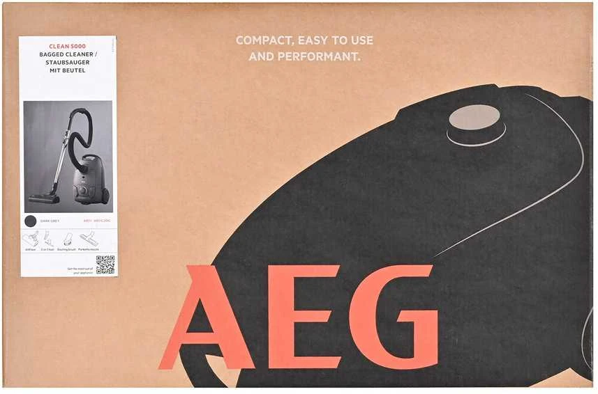AEG AB51C2DG 3 l būgninis dulkių siurblys Sausas, 750 W, su dulkių maišeliu