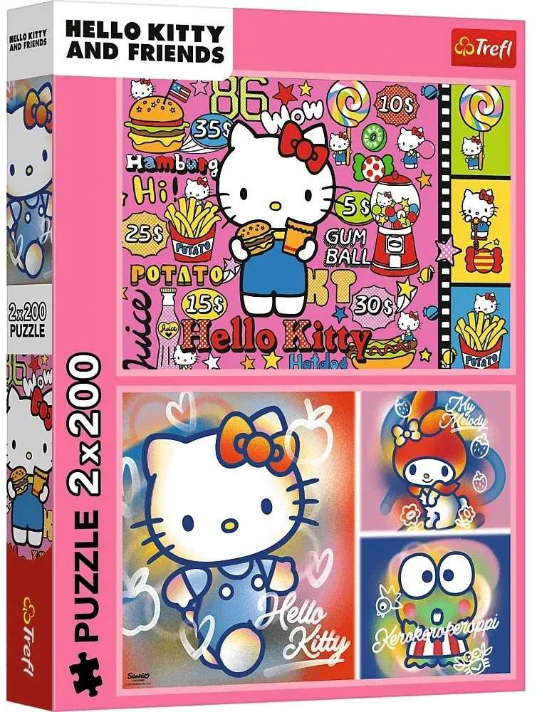 Trefl Dėlionė 2x200 vnt. - Hello Kitty ir draugai aprašymas - Prekės nuotrauka