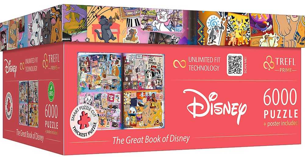 Trefl Dėlionė 6000 vnt. - Disney animacijos