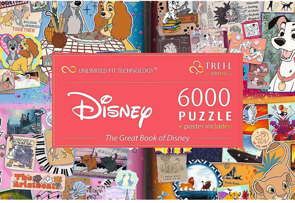Trefl Dėlionė 6000 vnt. - Disney animacijos