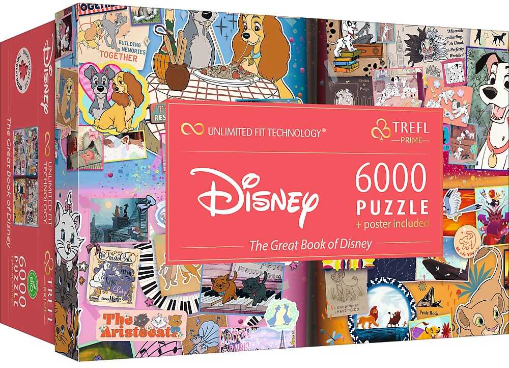 Trefl Dėlionė 6000 vnt. - Disney animacijos