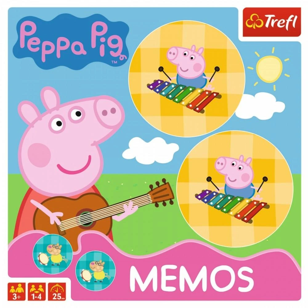 Trefl Stalo žaidimas Memo "Kiaulytė Pepa“