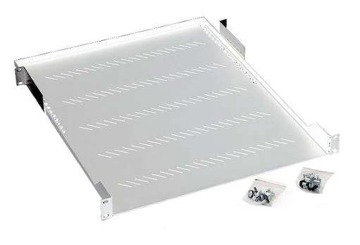 Triton 19" 1U perforuota lentyna, D250mm, maks. 20kg, šviesiai pilka