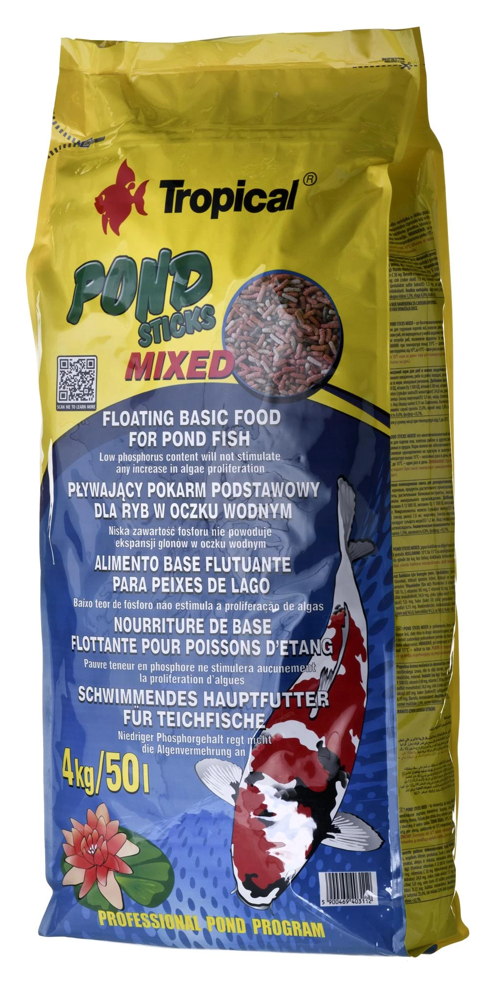 TROPICAL tvenkinio lazdelės 50l / 4kg