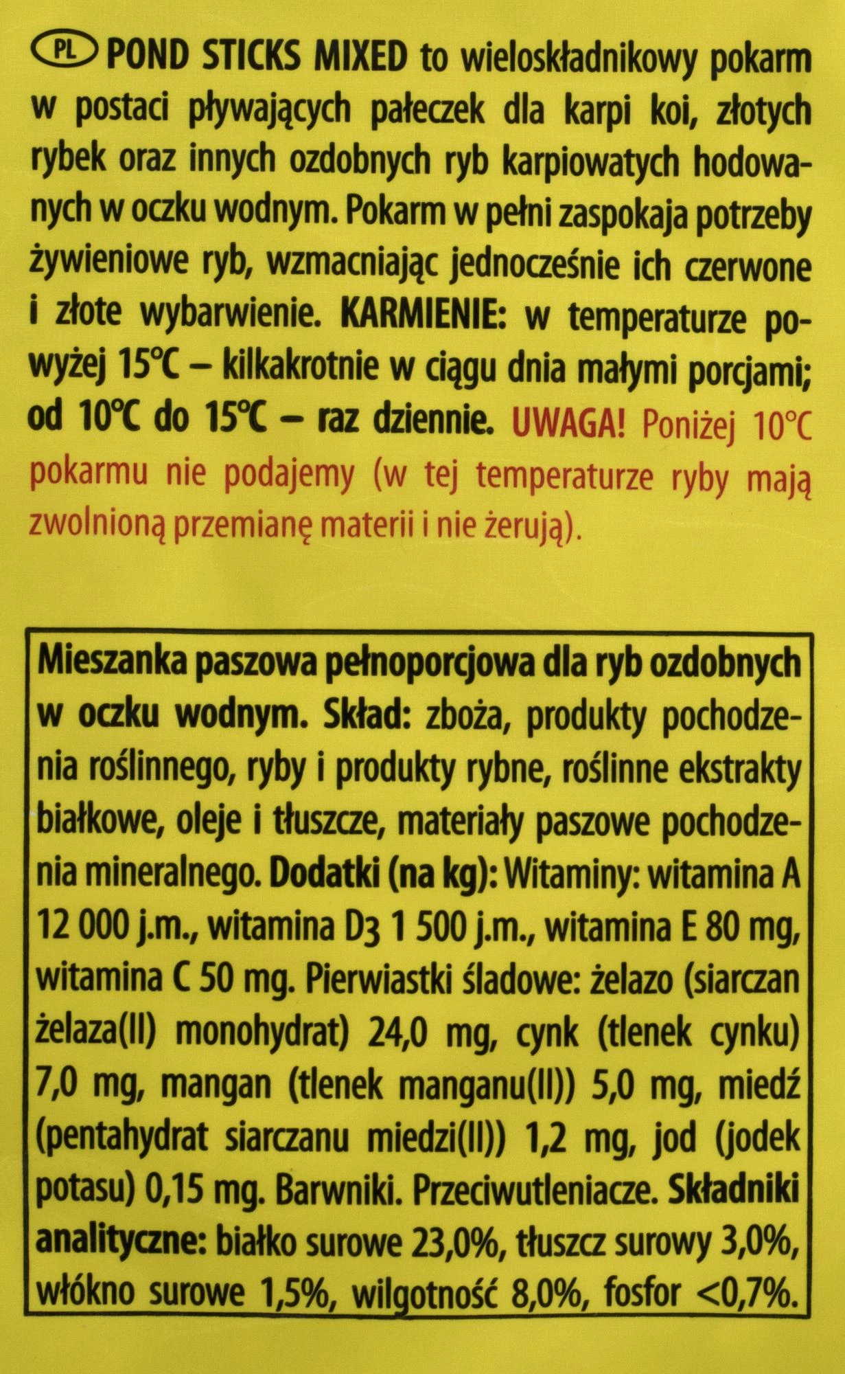 TROPICAL tvenkinio lazdelės 50l / 4kg
