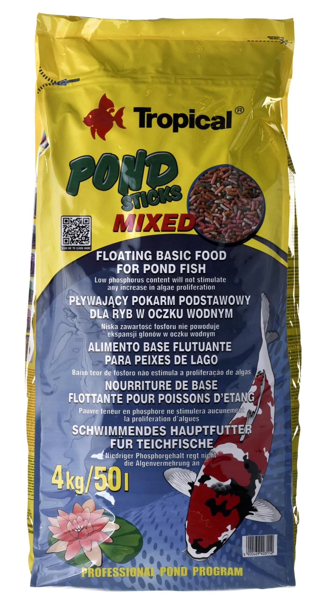 TROPICAL tvenkinio lazdelės 50l / 4kg