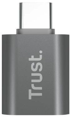 Trust Adapteris usb-c do usb-a 3.2 calyx, dwu-pak pilka
