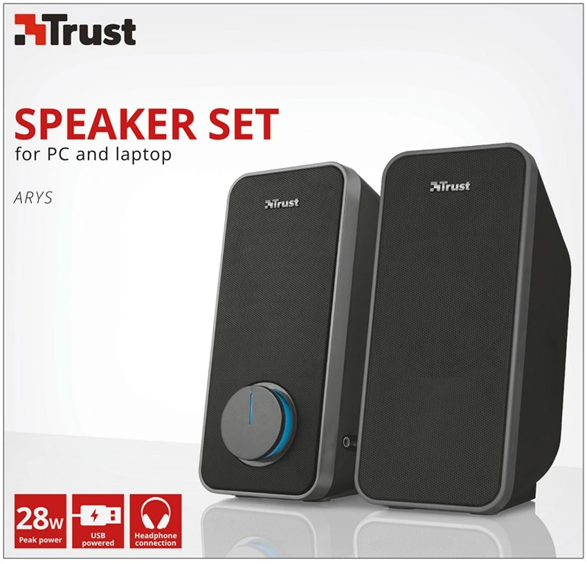 Kompiuterio kolonėlės Computer speaker Trust Arys 20179 (Juodas)