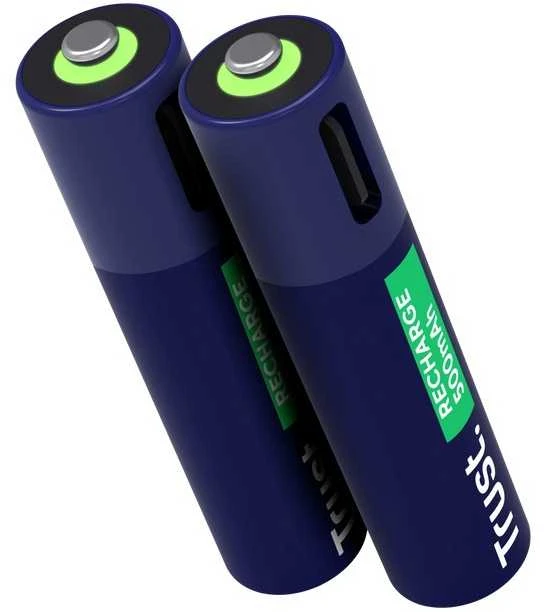 Trust Baterie akumulatory 2 sztuki aaa usb-c