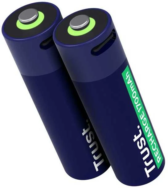 Baterijos AA Trust USB-C įkraunamos baterijos 2P