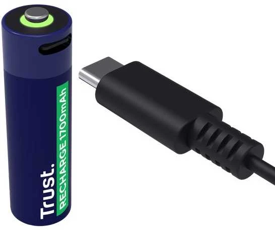 Trust AA baterija su USB-C įkrovimo jungtimi