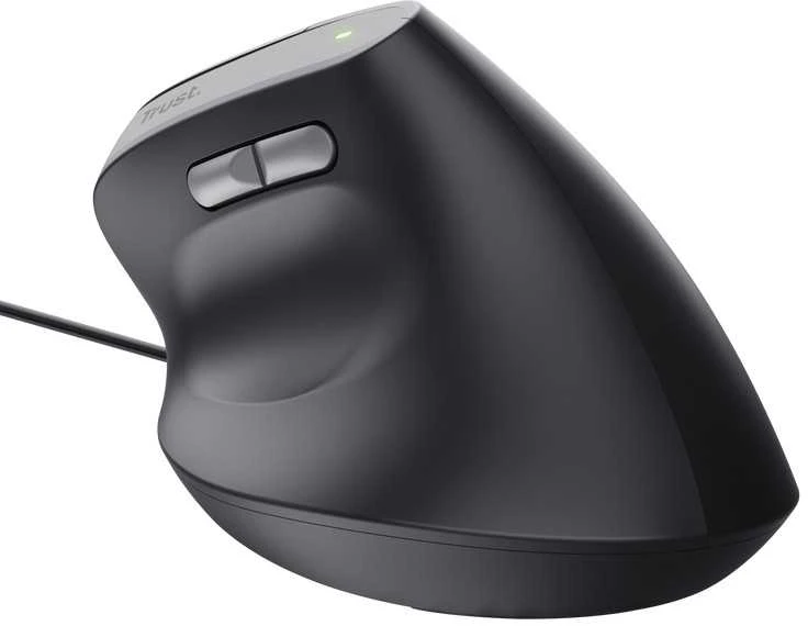 Trust Bayo II ergonomiška pelė su laidu, juoda