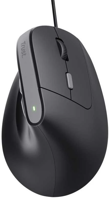 Trust Bayo II ergonomiška pelė su laidu, juoda