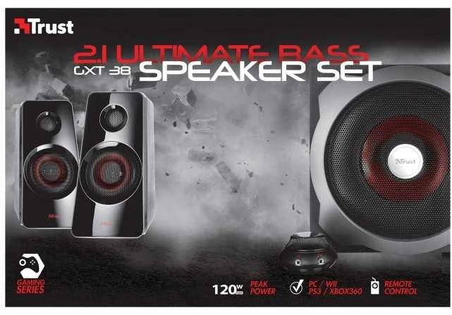Trust Garsiakalbių sistema 2.1 su subwooferem gaming gxt 38
