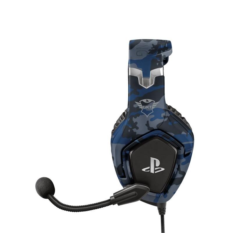 Žaidimų ausinės Trust GXT 488 Forze-B PS4 oficialus licencijuotas produktas, Mėlynos, 23532