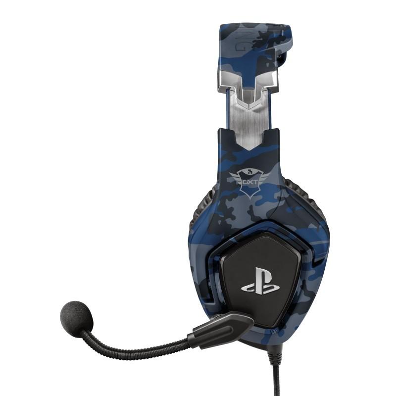 Žaidimų ausinės Trust GXT 488 Forze-B PS4 oficialus licencijuotas produktas, Mėlynos, 23532