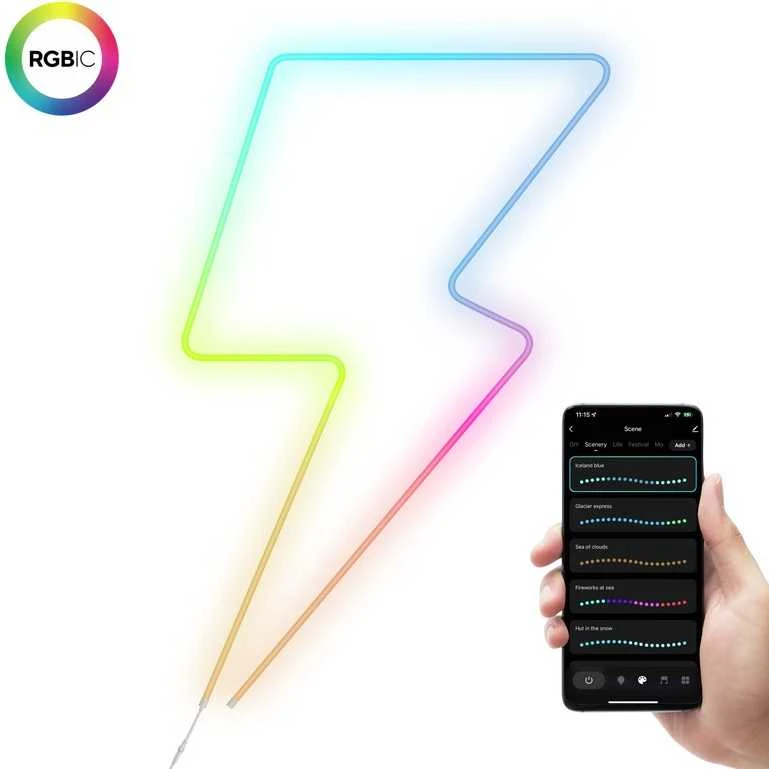 Trust GXT 904 Vybz RGBIC 5M LED neoninė šviesos virvė | balta