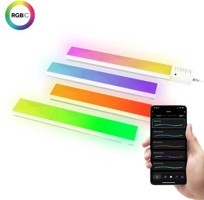 Sieninis šviestuvas Trust GXT 905 Vybz RGBIC sieniniai LED šviestuvai | Balta