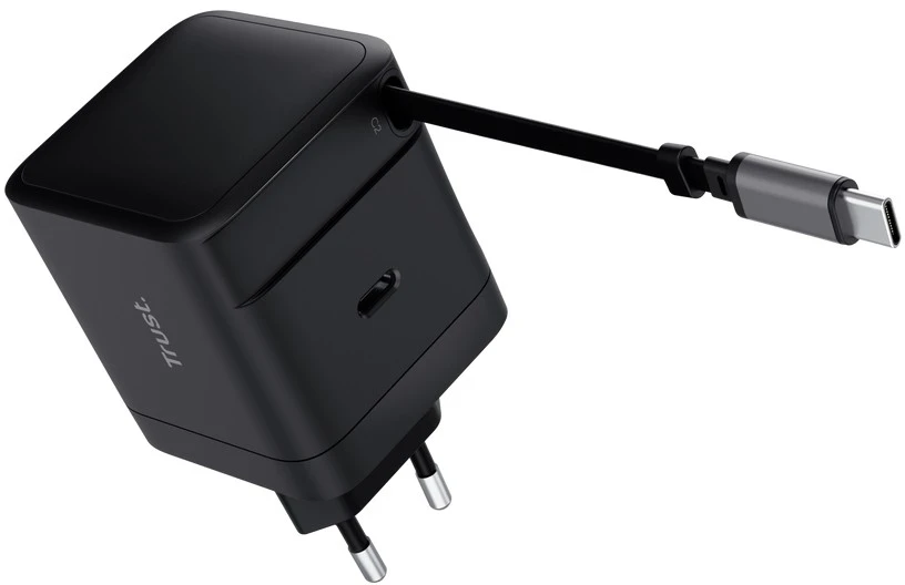 Trust Įkroviklis maxo zwijany kabelis usb-c 65w