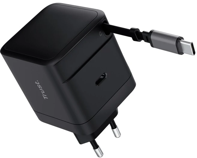 Trust Įkroviklis maxo zwijany kabelis usb-c 65w