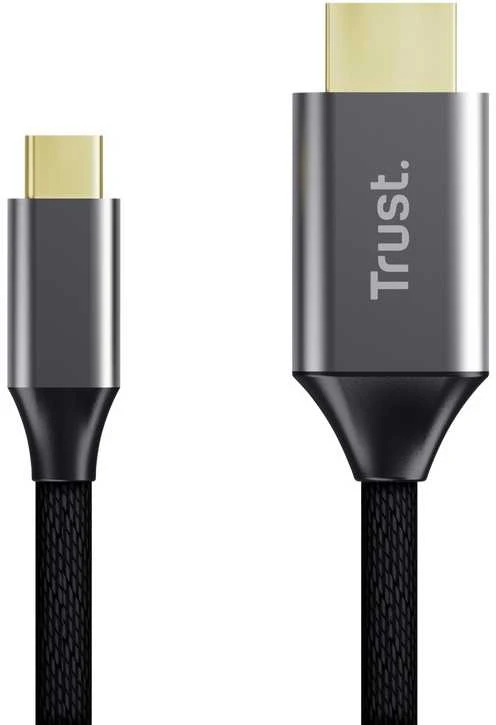 Trust 25630 cable gender changer USB-C HDMI Juodas, Sidabrinis