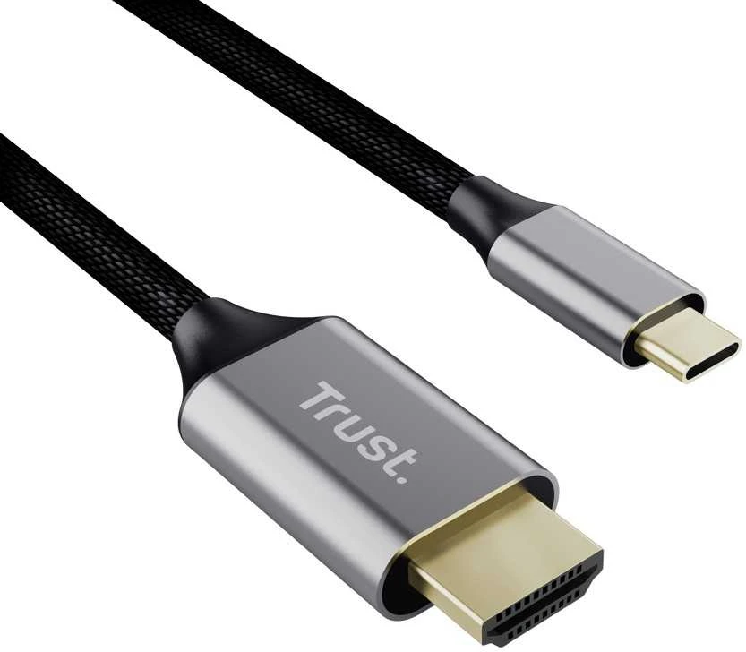 Trust 25630 cable gender changer USB-C HDMI Juodas, Sidabrinis