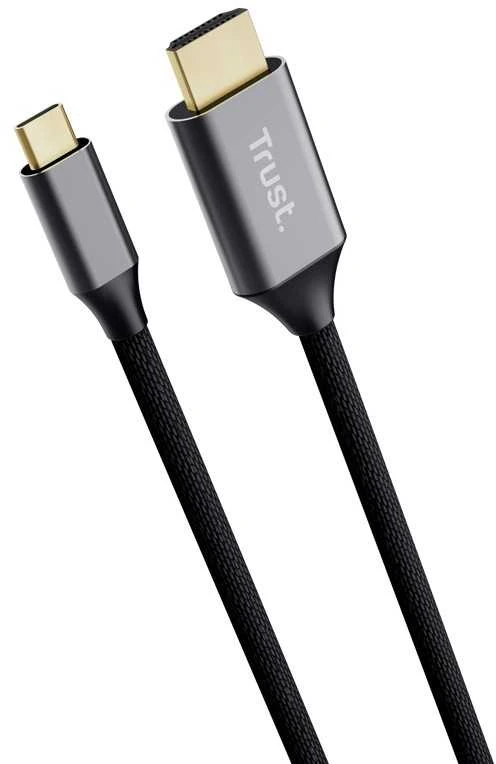 Trust 25630 cable gender changer USB-C HDMI Juodas, Sidabrinis