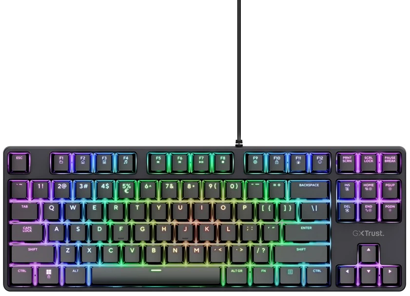TRUST GXT 864 Cada TKL mechaninė laidinė žaidimų klaviatūra | Juoda