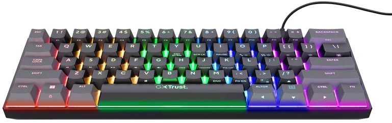 TRUST GXT 867 ACIRA 60% MINI RGB mechaninė klaviatūra