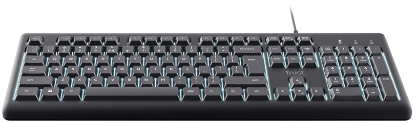 Klaviatūra trust primo su pašvietimu usb-a