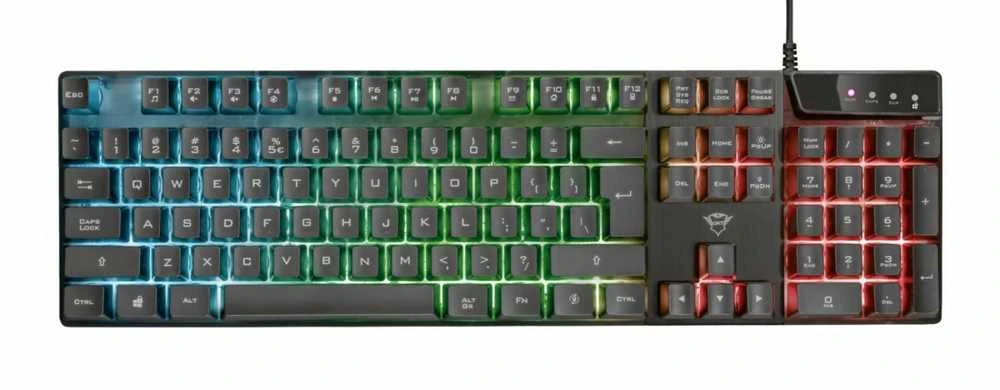 Trust GXT835 Azor žaidimų klaviatūra su foniniu apšvietimu