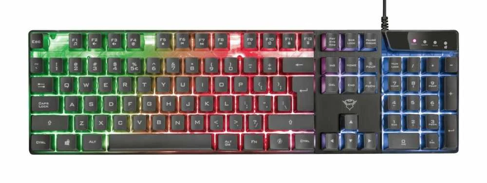 Trust GXT835 Azor žaidimų klaviatūra su foniniu apšvietimu