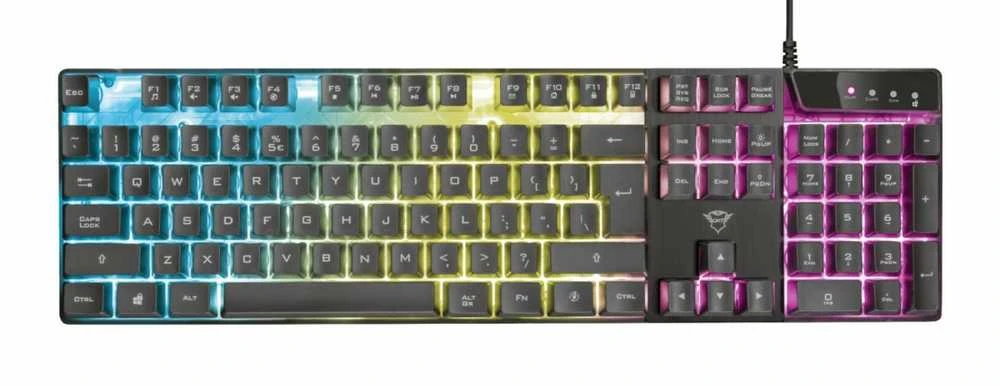 Trust GXT835 Azor žaidimų klaviatūra su foniniu apšvietimu