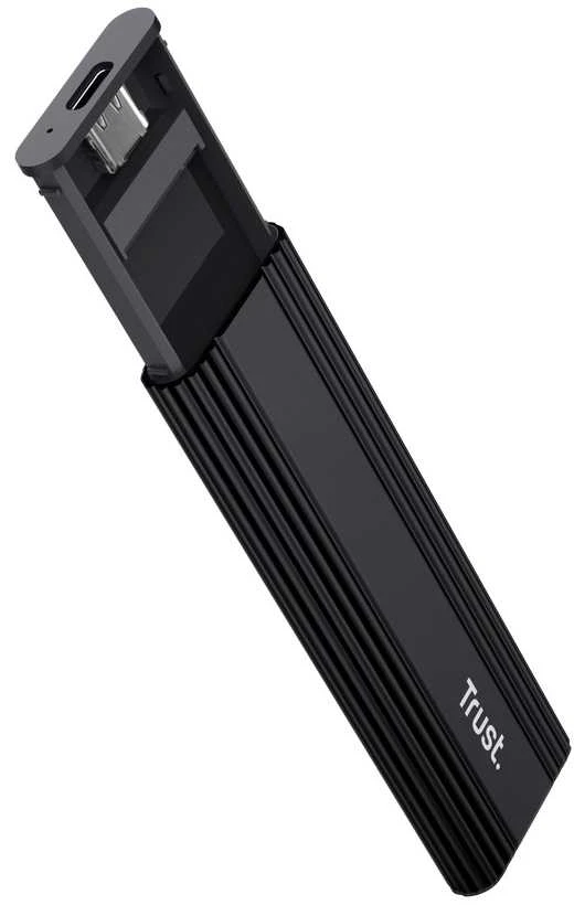 Trust 25806 storage drive enclosure SSD enclosure Juodas