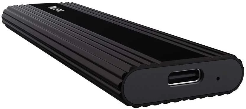 Trust 25806 storage drive enclosure SSD enclosure Juodas