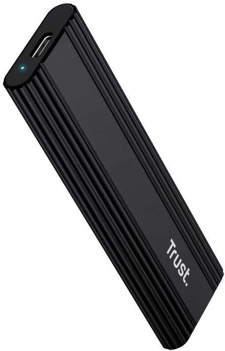 Trust 25806 storage drive enclosure SSD enclosure Juodas