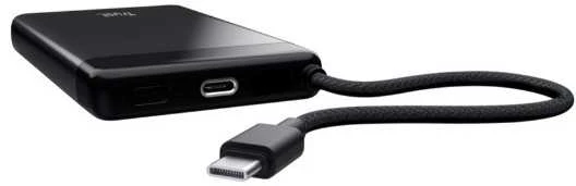TRUST Fiera išorinė baterija, 20000 mAh, su laidu, 2x USB-C, juoda