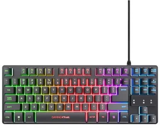 Trust GXT 833 Thado TKL klaviatūra Gaming USB QWERTY US English Juodas